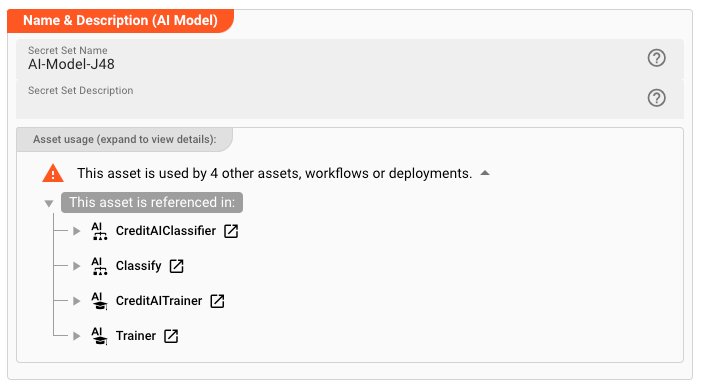 Name &amp; Description (AI Model)