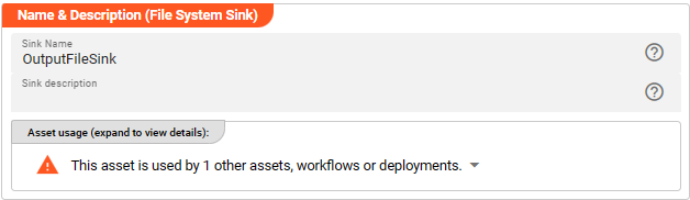 Name &amp; Description (File System Sink Asset)