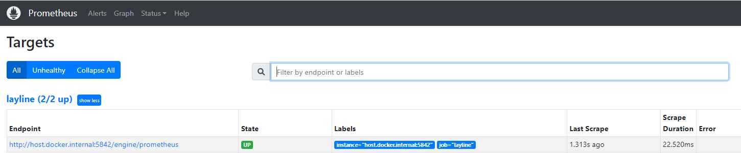 Prometheus for layline.io