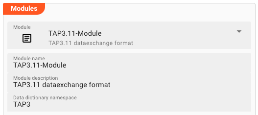 ASN.1 module configuration (Format ASN.1)