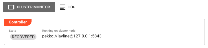 Cluster Monitor tab